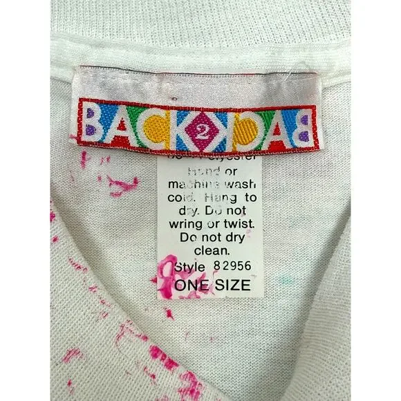 90's floral glitter and bling Tshirt by BACK2BACK - Picture 2 of 6